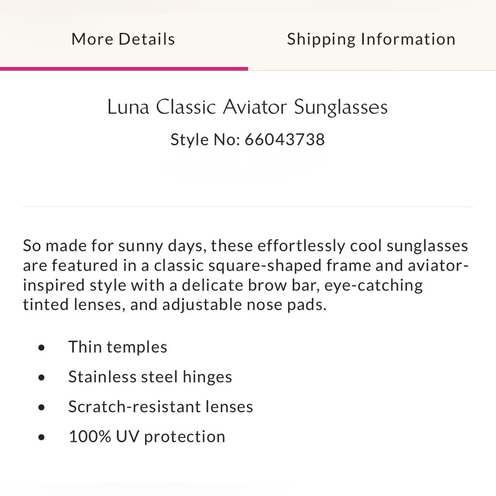 Free People Luna Classic Aviator Sunglasses ☁️ Cloud Blue 🩵 NWOT Sold Out Color - Picture 4 of 7
